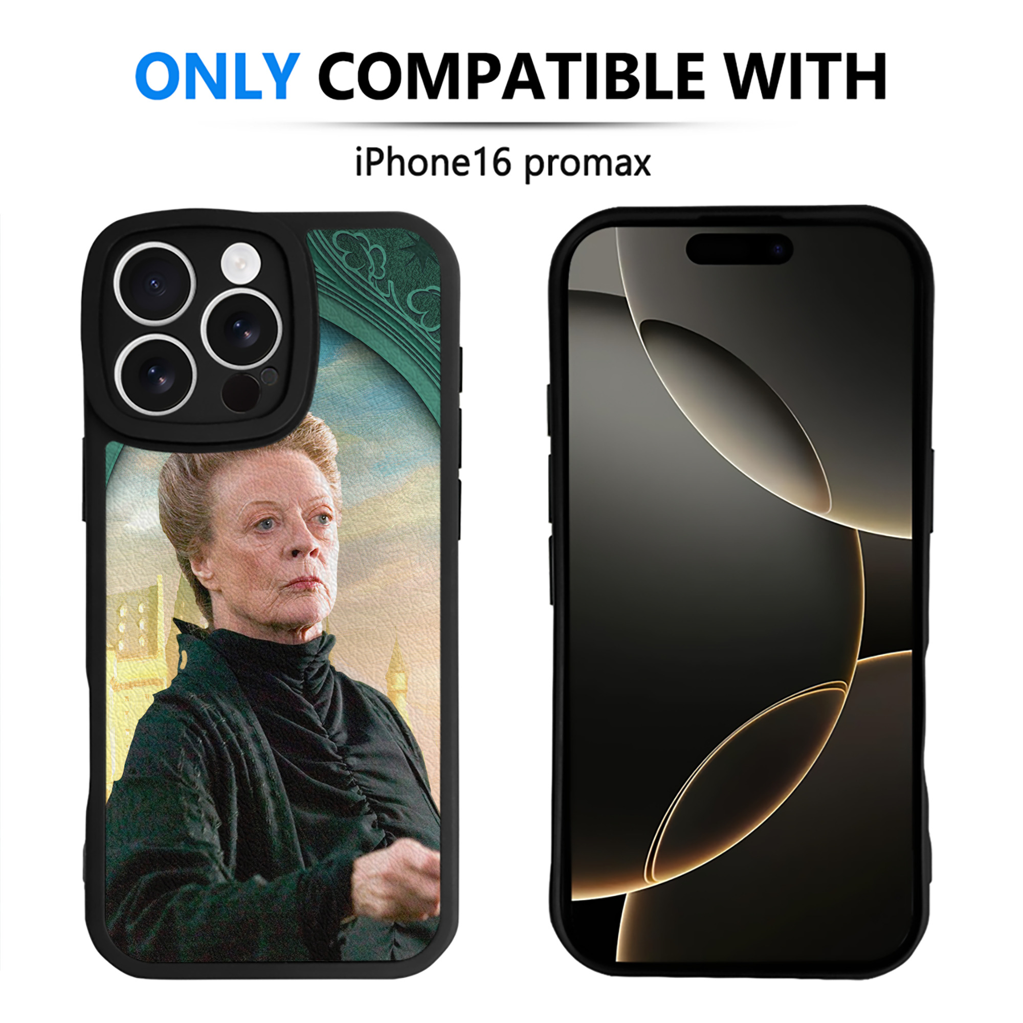 （画像用） Harry Potter ハリー・ポッターシリーズ 【iPhone 16シリーズ対応】シリコンスマホケース（レザー調） 材質：シリコン